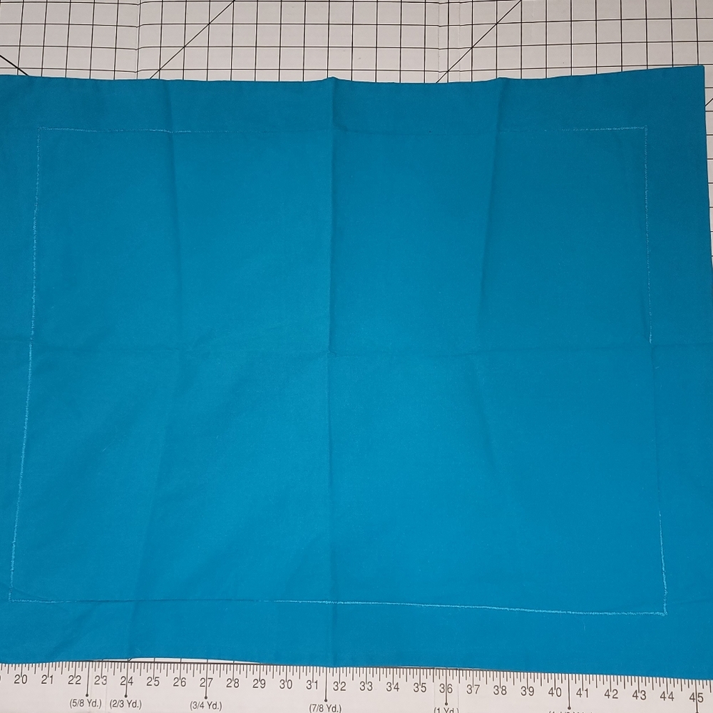 Vintage Wink Bright‎ Teal European Sham 1990s